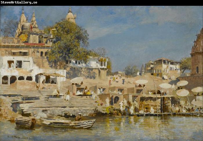 Edwin Lord Weeks Temples and Bathing Ghat at Benares